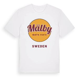 Mälby cirkel t-shirt – ekologisk bomull t-shirt från Pinshirt