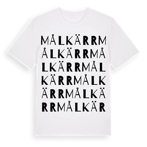 Målkärr ordlek t-shirt – ekologisk bomull t-shirt från Pinshirt