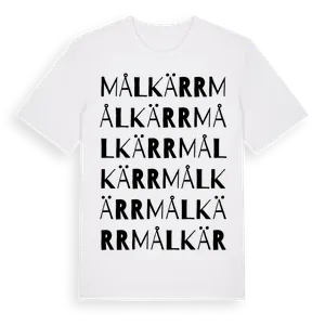 Målkärr ordlek t-shirt – ekologisk bomull t-shirt från Pinshirt