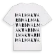 Malmakvarn ordlek t-shirt