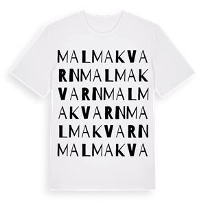 Malmakvarn ordlek t-shirt – ekologisk bomull t-shirt från Pinshirt