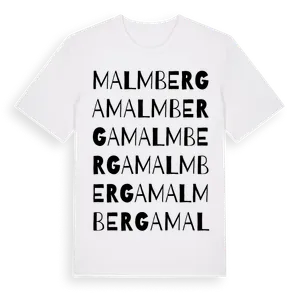 Malmberga ordlek t-shirt – ekologisk bomull t-shirt från Pinshirt