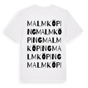 Malmköping ordlek t-shirt – ekologisk bomull t-shirt från Pinshirt