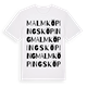 Malmköpings köping ordlek t-shirt