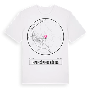 Malmköpings köping t-shirt – ekologisk bomull t-shirt från Pinshirt