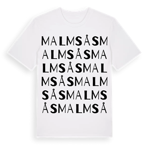 Malmsås ordlek t-shirt – ekologisk bomull t-shirt från Pinshirt
