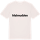 Vintage White t-shirt med Malmudden fetstil t-shirt