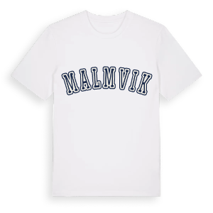 Malmvik college t-shirt – ekologisk bomull t-shirt från Pinshirt