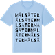 Blue Soul t-shirt med Mälsäter ordlek t-shirt