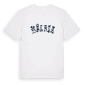 Mälsta college t-shirt – ekologisk bomull t-shirt från Pinshirt