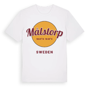 Målstorp cirkel t-shirt – ekologisk bomull t-shirt från Pinshirt