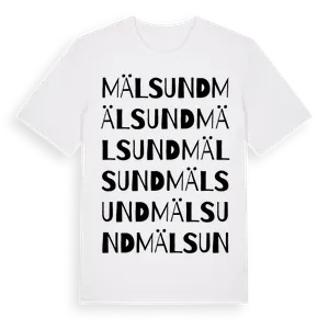 Mälsund ordlek t-shirt – ekologisk bomull t-shirt från Pinshirt