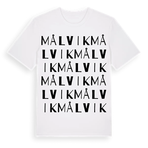 Målvik ordlek t-shirt – ekologisk bomull t-shirt från Pinshirt