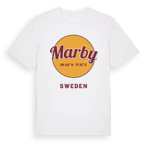Marby cirkel t-shirt – ekologisk bomull t-shirt från Pinshirt