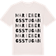 Vintage White t-shirt med Mariebergsstugan ordlek t-shirt