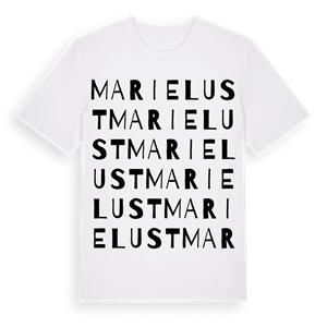 Marielust ordlek t-shirt – ekologisk bomull t-shirt från Pinshirt