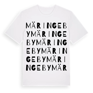 Märinge By ordlek t-shirt – ekologisk bomull t-shirt från Pinshirt