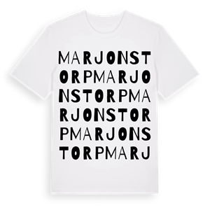 Marjonstorp ordlek t-shirt – ekologisk bomull t-shirt från Pinshirt