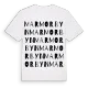 Marmorbyn ordlek t-shirt