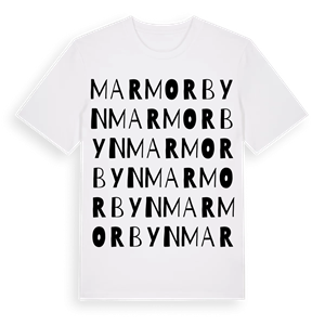 Marmorbyn ordlek t-shirt – ekologisk bomull t-shirt från Pinshirt
