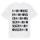 White t-shirt med Marmossen ordlek t-shirt