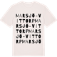 Vintage White t-shirt med Marsjö-Vittorp ordlek t-shirt