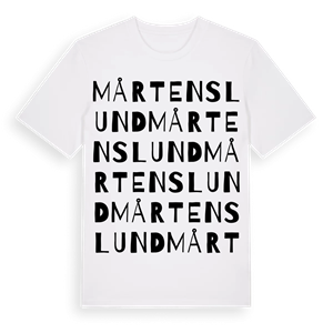Mårtenslund ordlek t-shirt – ekologisk bomull t-shirt från Pinshirt