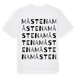 Måstena ordlek t-shirt – ekologisk bomull t-shirt från Pinshirt
