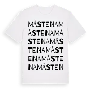 Måstena ordlek t-shirt – ekologisk bomull t-shirt från Pinshirt