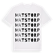 White t-shirt med Matstorp ordlek t-shirt
