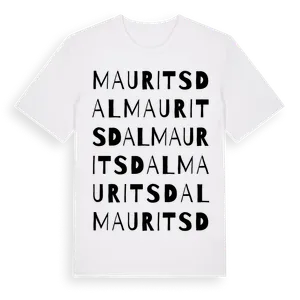 Mauritsdal ordlek t-shirt – ekologisk bomull t-shirt från Pinshirt