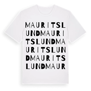 Mauritslund ordlek t-shirt – ekologisk bomull t-shirt från Pinshirt