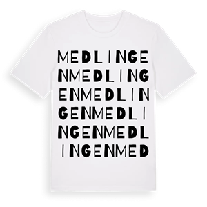 Medlingen ordlek t-shirt – ekologisk bomull t-shirt från Pinshirt