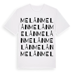 Melån ordlek t-shirt – ekologisk bomull t-shirt från Pinshirt