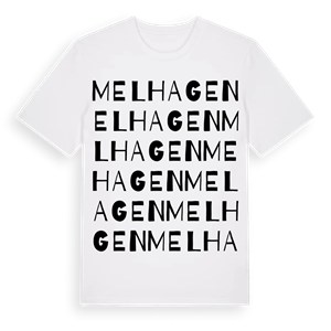 Melhagen ordlek t-shirt – ekologisk bomull t-shirt från Pinshirt