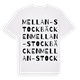 Mellan-Stockbäcken ordlek t-shirt