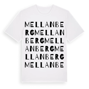 Mellanberg ordlek t-shirt – ekologisk bomull t-shirt från Pinshirt