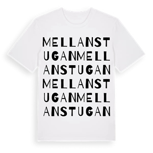 Mellanstugan ordlek t-shirt – ekologisk bomull t-shirt från Pinshirt