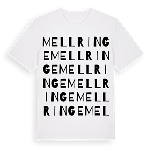 Mellringe ordlek t-shirt – ekologisk bomull t-shirt från Pinshirt