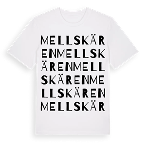 Mellskären ordlek t-shirt – ekologisk bomull t-shirt från Pinshirt