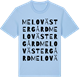 Blue Soul t-shirt med Melo Västergård ordlek t-shirt