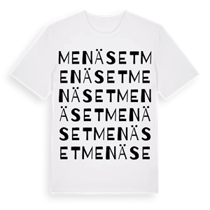Menäset ordlek t-shirt – ekologisk bomull t-shirt från Pinshirt