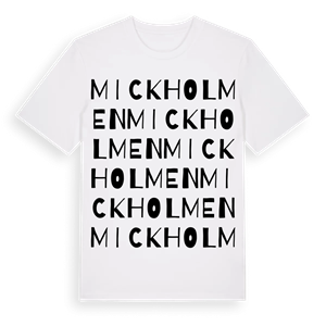 Mickholmen ordlek t-shirt – ekologisk bomull t-shirt från Pinshirt