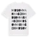 White t-shirt med Midsommarhagen ordlek t-shirt