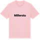 Pink Cotton t-shirt med Millerstu fetstil t-shirt