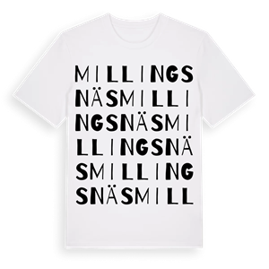 Millingsnäs ordlek t-shirt – ekologisk bomull t-shirt från Pinshirt