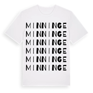 Minninge ordlek t-shirt – ekologisk bomull t-shirt från Pinshirt