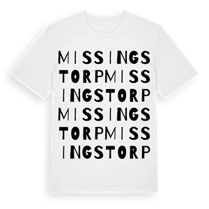 Missingstorp ordlek t-shirt – ekologisk bomull t-shirt från Pinshirt