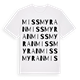 Missmyran ordlek t-shirt