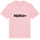 Pink Cotton t-shirt med Mjälkärr fetstil t-shirt